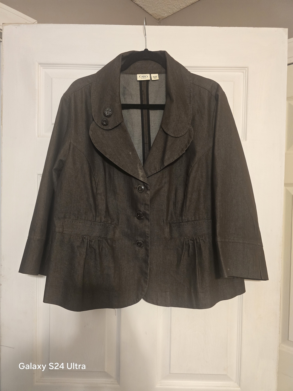 Cato Women's Dark Brown Button-Front Dressy Jacket